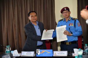 नेपाल प्रहरी  र  प्राधिकरणबीच चार्जिङ स्टेशन निर्माण तथा सञ्चालन सम्बन्धी समझदारीपत्रमा हस्ताक्षर