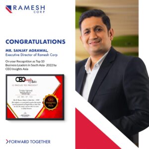 Sanjay Agrawal from Nepal recognized as one of the “Top 10 Business Leader in South Asia – 2022″ by CEO Insight Asia