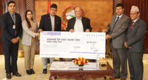 प्रधानमन्त्री दैवी प्रकोप सहायता कोषमा नेपाल बैंकको ५० लाख आर्थिक सहयोग