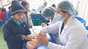 नेपाल मेडिकल कलेजद्वारा दन्त स्वास्थ्य शिविर सञ्चालन