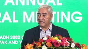 नेपालमा ढुक्कसँग लगानी गर्ने सहज वातावरण बनाउनुपर्छ : सभापति देउवा