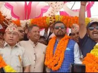 रास्वपा नवलपरासी पश्चिमका जिल्ला सभापति महेन्द्रसिंह ठकुरी कांग्रेस प्रवेश