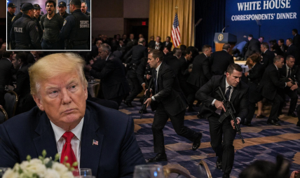 राष्ट्रपति ट्रम्प सहभागि कार्यक्रममा गोली चल्यो, आक्रमणकारी प्रहरीको नियन्त्रणमा