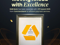 एनएमबि बैंकलाई कमर्ज बैंक जर्मनीबाट ‘एसटीपी अवार्ड २०२५’ प्रदान