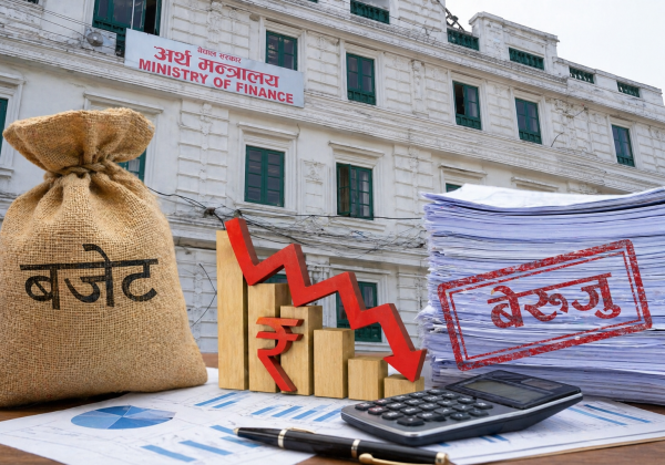 बजेट कार्यान्वयनमा गम्भीर चुनौती : ऋणात्मक सञ्चित कोष र बढ्दो बेरुजुले अर्थतन्त्र संकटोन्मुख