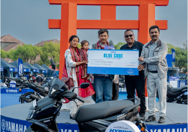 Winner of Rs. 5 lakh announced at Bhrikutimandap: Yamaha’s Blue Code New Year plan now one day away