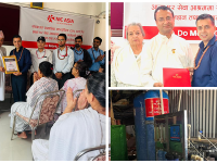 मनहरीस्थित आमा घर सेवा आश्रममा एनआईसी एशिया बैंकद्वारा वाटर प्युरिफायर जडान