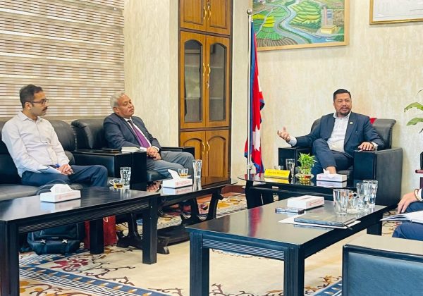 चीन र भारतका राजदूतसँग ऊर्जा सहकार्यबारे छलफल, क्षेत्रीय ऊर्जा चुनौती समाधानमा जोड