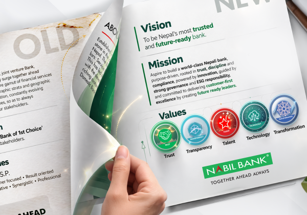 नयाँ उद्देश्य, लक्ष्य र मूल्यमान्यताका साथ अघि बढ्दै नबिल बैंक