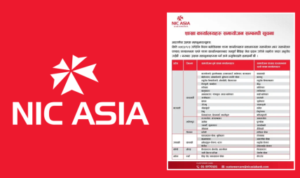 एनआईसी एशिया बैंकद्वारा देशभर ४२ शाखा मर्ज गर्ने निर्णय, आजदेखि समायोजन लागू