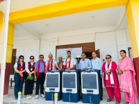 कामना सेवा विकास बैंकद्वारा रूपन्देहीको विद्यालयलाई कुलर हस्तान्तरण