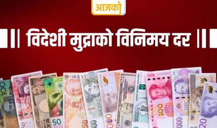 यस्तो छ, आजको विदेशी मुद्राको विनिमयदर