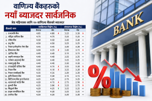वाणिज्य बैंकहरुको नयाँ ब्याजदर सावर्जनिक वाणिज्य बैंकहरुको नयाँ ब्याजदर सावर्जनिक