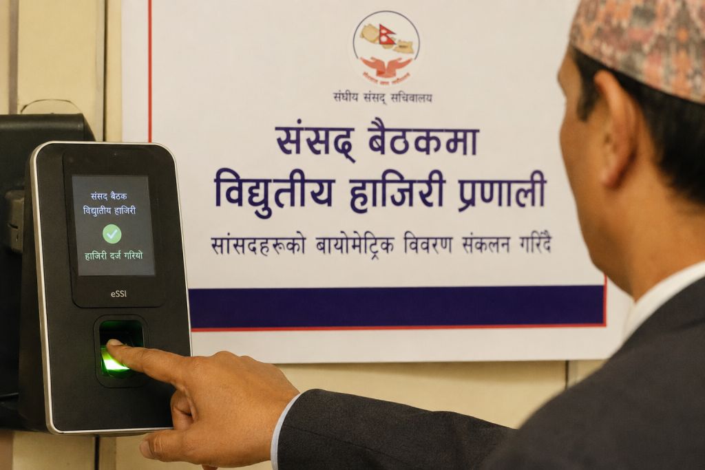 संसद् बैठकमा विद्युतीय हाजिरी लागू गरिँदै, सांसदलाई बायोमेट्रिक विवरण दिन आग्रह