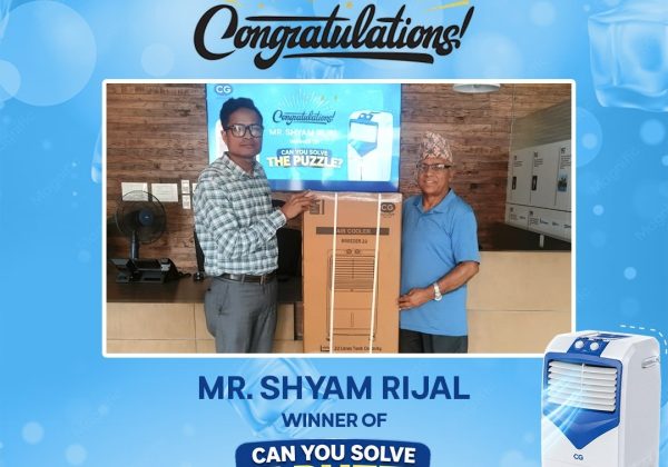 सिजी ब्रान्डको ‘Can You Solve the Puzzle’ प्रतियोगिताका विजेता नुवाकोटका श्याम रिजाल