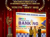 इन्डियन चेम्बर अफ कमर्सको ‘राइजिङ स्टार–ग्रोथ’ अवार्डबाट सम्मानित महालक्ष्मी विकास बैंक