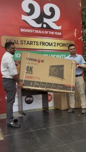 Fonepoints Hands Over Washing Machine and 55-Inch Smart TV to Campaign Winners