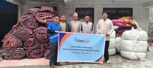 सिटिजन लाइफद्वारा विपद् प्रभावित ५७ परिवारलाई सिरक तथा डसना वितरण